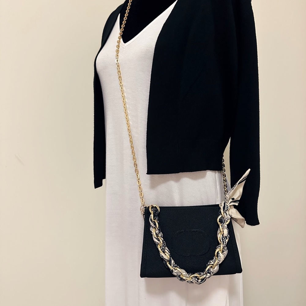 Dior🖤cosmetic pouch DIY crossbody/tote bag - Picture 7 of 12